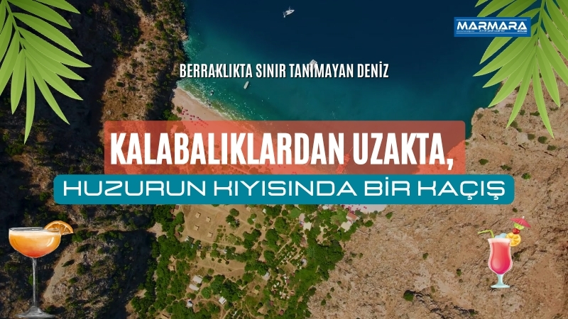Karaburun’un gözlerden uzak köşesinde yer alan Bağlararası Plajı, doğayla baş