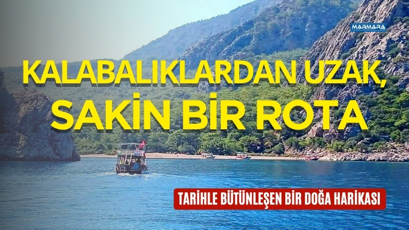 Antalya’nın Adrasan bölgesinde yer alan Ceneviz Koyu, sadece deniz yoluyla