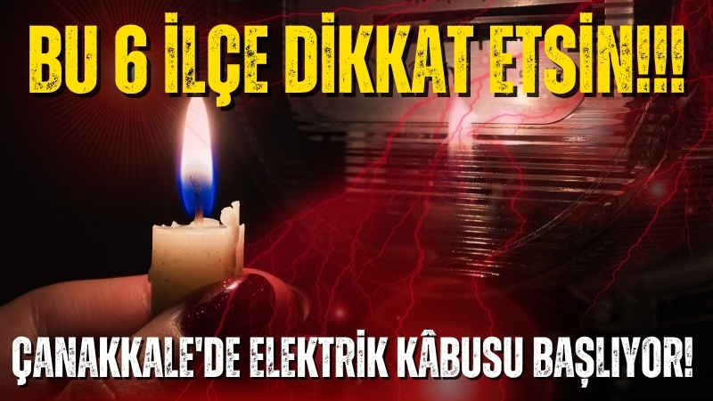 8 Temmuz Salı günü Çanakkale genelinde elektrik kesintileri yaşanacak. UEDAŞ,