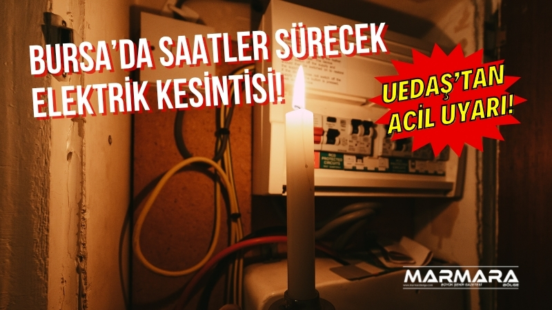 9 Temmuz Çarşamba günü Bursa'nın birçok ilçesinde farklı saatlerde elektrik