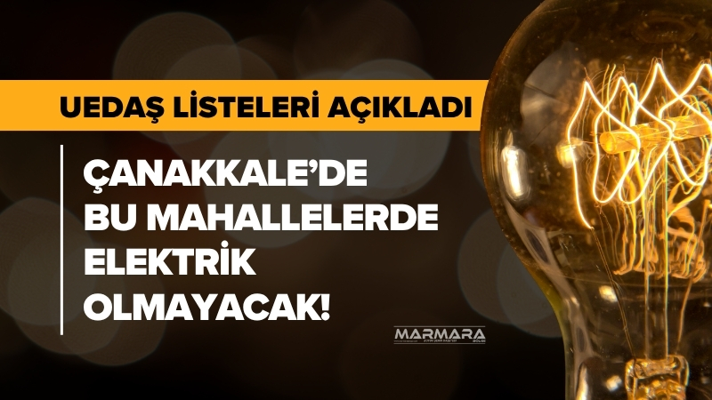 Çanakkale genelinde 16 Temmuz Çarşamba günü planlı elektrik kesintileri uygulanacak.
