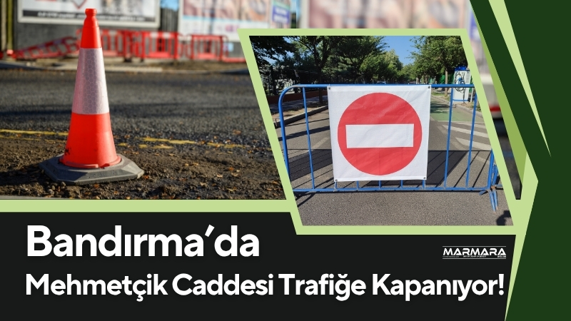 Bandırma Belediyesi, Mehmetçik Caddesi’nde kaldırım, yol ve peyzaj düzenlemeleri için