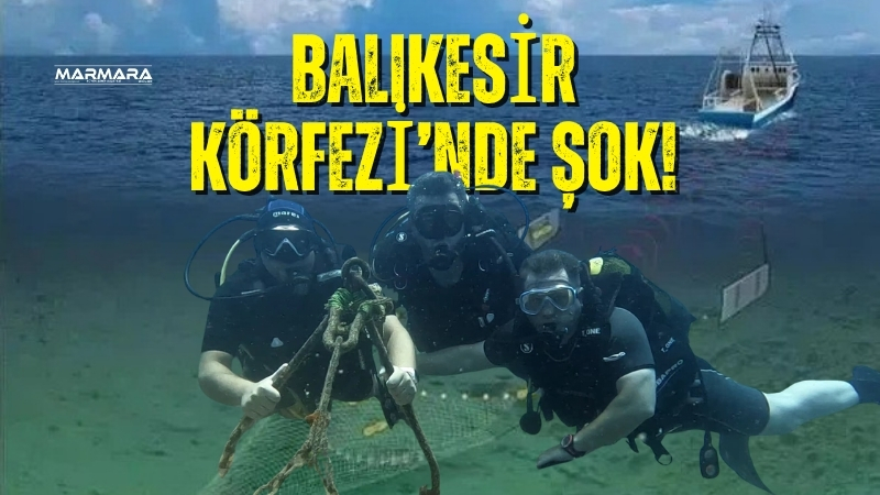 Balıkesir Büyükşehir Belediyesi’nin denizleri korumaya yönelik rutin çalışmaları sırasında Ayvalık