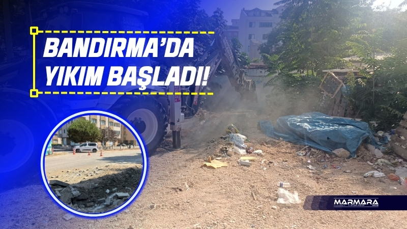 Bandırma Belediyesi ekipleri kent genelinde temizlik, ilaçlama, asfalt ve kaldırım