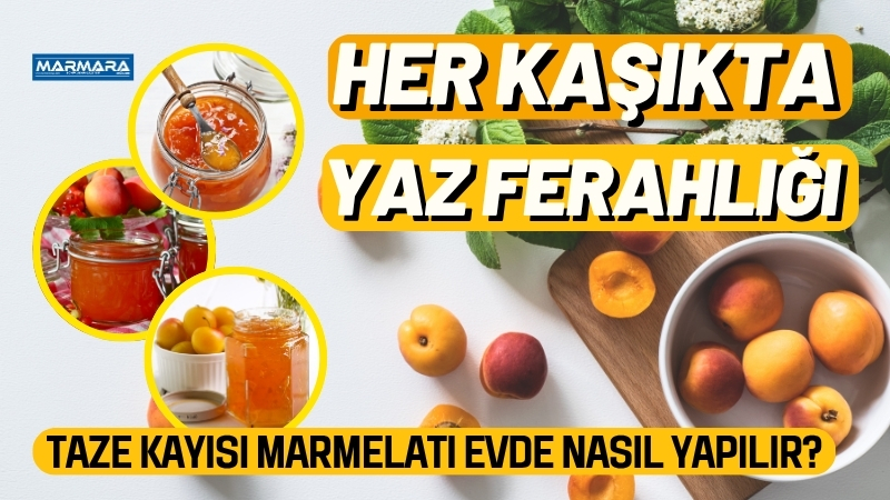 Balıkesir’in bereketli topraklarında yetişen taze kayısılarla hazırlanan bu marmelat, sofralara