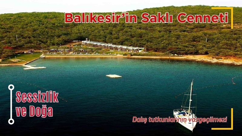 Cunda Adası’nın kalabalığından uzaklaşıp sessizliğe sığınmak isteyenler için Ortunç Koyu,