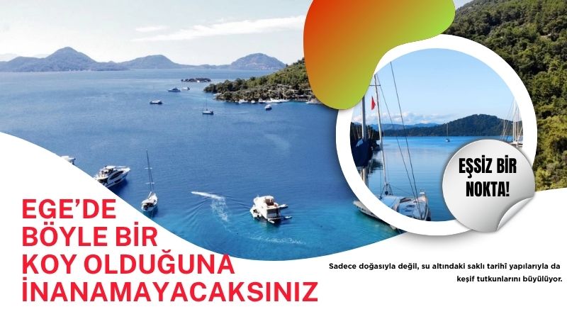 Göcek'in en korunaklı koylarından biri olan Göbün, sadece doğasıyla değil,