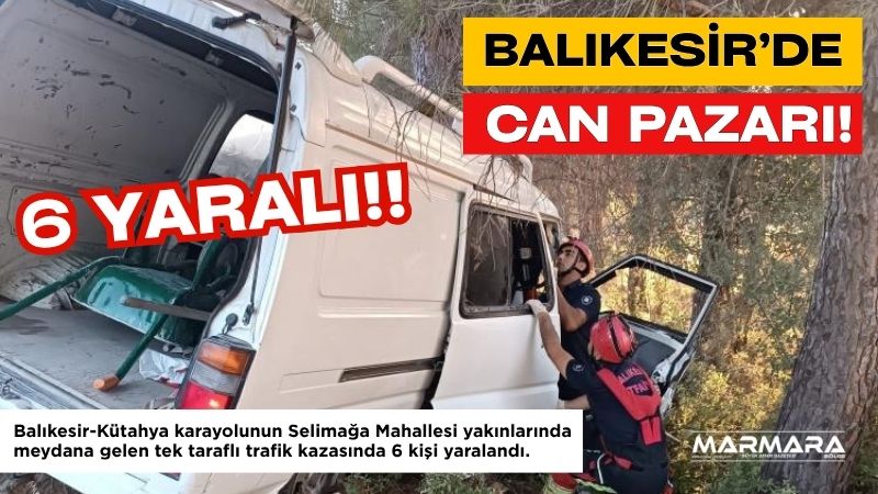 Balıkesir-Kütahya karayolunun Selimağa Mahallesi yakınlarında meydana gelen tek taraflı trafik