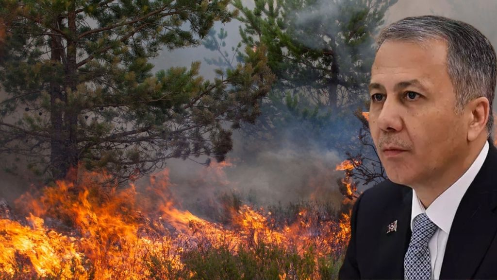 İzmir'de meydana gelen büyük yangının ardından açıklama yapan İçişleri Bakanı