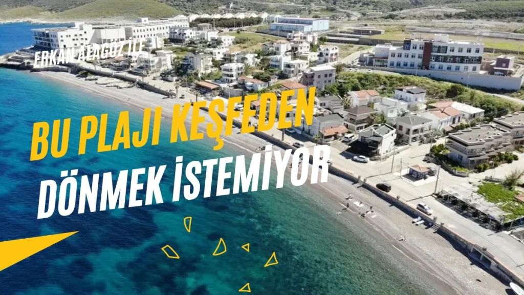 İzmir’in Karaburun ilçesinde yer alan Bodrum Plajı, turkuaz rengi denizi,