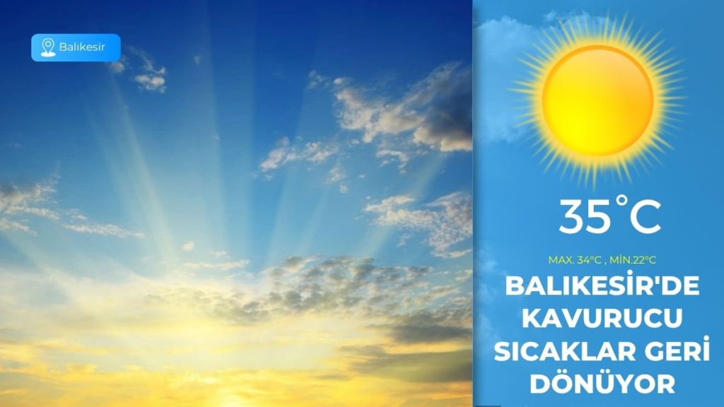 Meteoroloji Genel Müdürlüğü tarafından açıklanan son verilere göre, Balıkesir’de 19