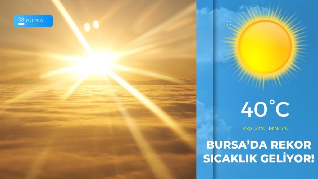 Bursa’da yaz sıcakları bu hafta etkisini artırıyor. Termometreler Pazar günü