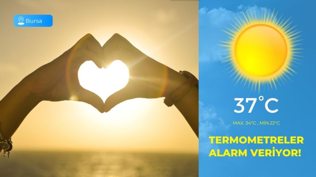 Bursa’da 29 Temmuz Salı günü hava açık ve sıcak geçecek.