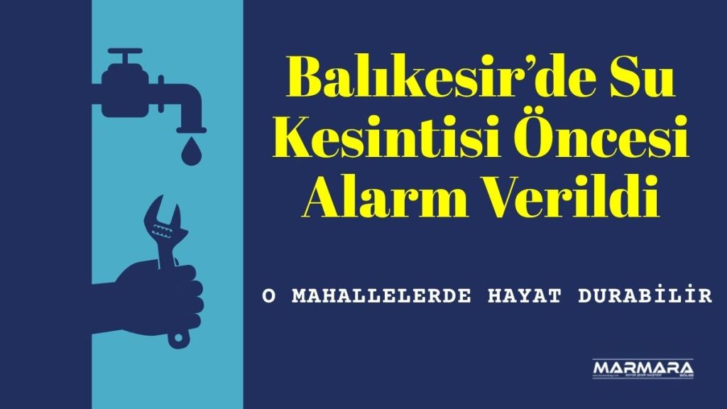 Ana şebekedeki arıza nedeniyle Bandırma’nın bazı mahallelerinde 29 Temmuz Salı