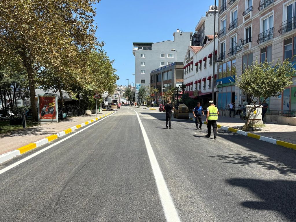 Bandırma’nın en yoğun ulaşım noktalarından Mehmet Akif Ersoy Caddesi, yapılan