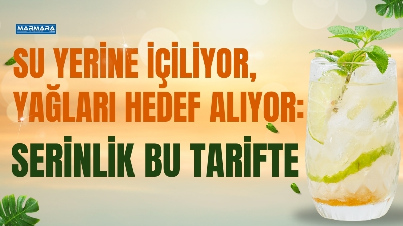 Tamamen doğal malzemelerle hazırlanan cool lime detoksu, Balıkesir'de yaz sıcaklarından