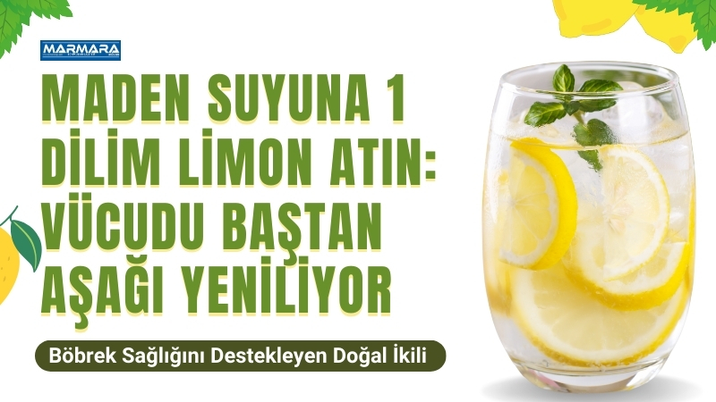 Balıkesir’in doğal maden suyu ile limonun buluşması, vücuda adeta sağlık