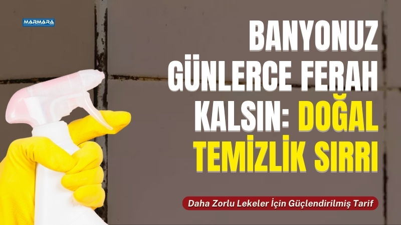 Balıkesir’de banyodaki küf ve nem sorununu, evinizdeki doğal malzemelerle dakikalar