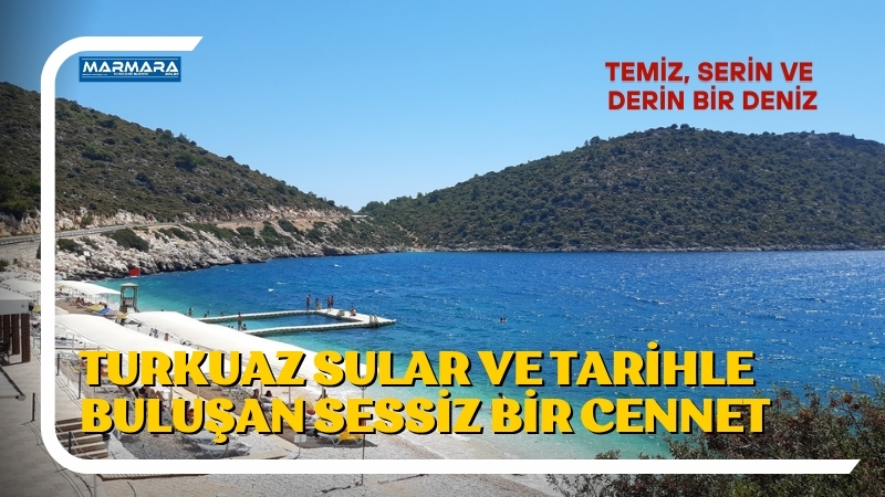 Antalya’nın Finike ilçesinde yer alan Gökliman Plajı, mavi bayraklı yapısıyla