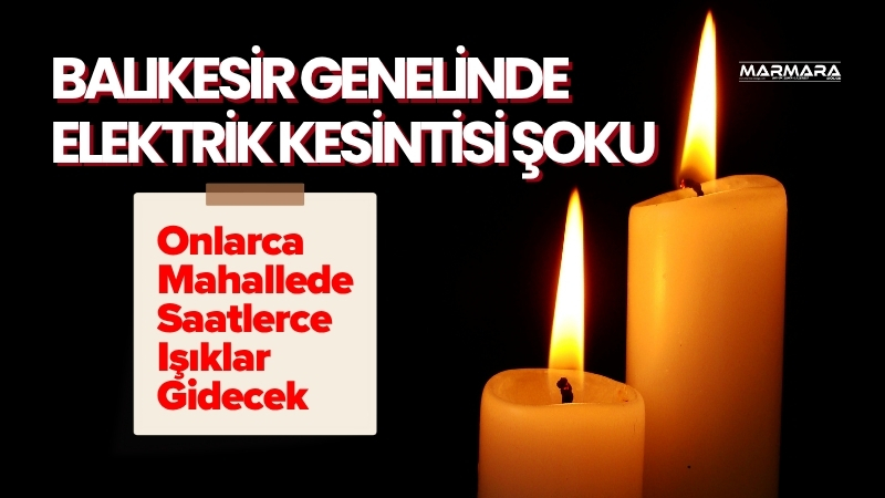 UEDAŞ, 4 Ağustos 2025 Pazartesi günü Balıkesir'in birçok ilçesinde bakım,