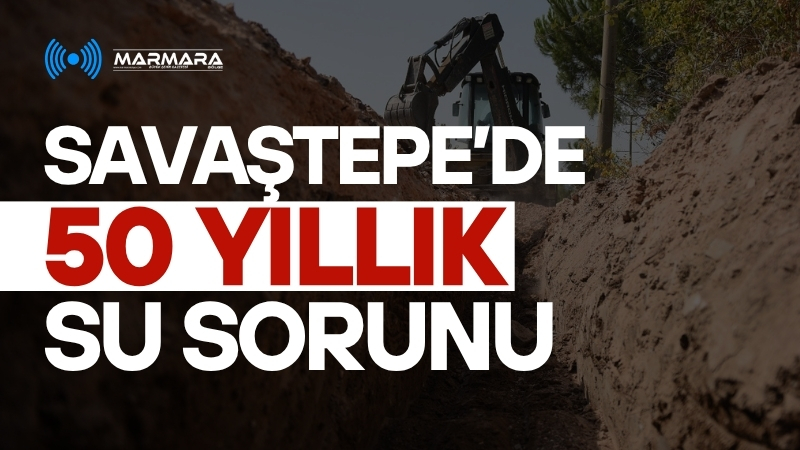 Savaştepe’nin Sarıbeyler Mahallesi'ne bağlı Kapıdere mevkiinde içme suyu sorunu çözülüyor.