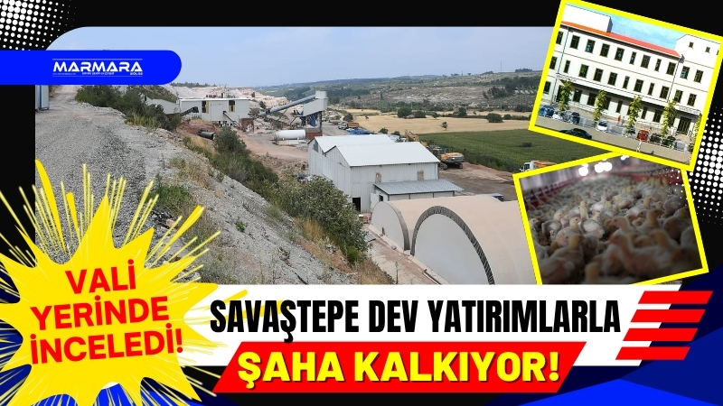 Balıkesir Valisi İsmail Ustaoğlu, Savaştepe ilçesindeki yol, sağlık, spor ve