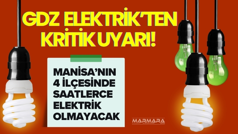 GDZ Elektrik, 9 Ağustos 2025 tarihinde Manisa’nın Akhisar, Şehzadeler, Alaşehir