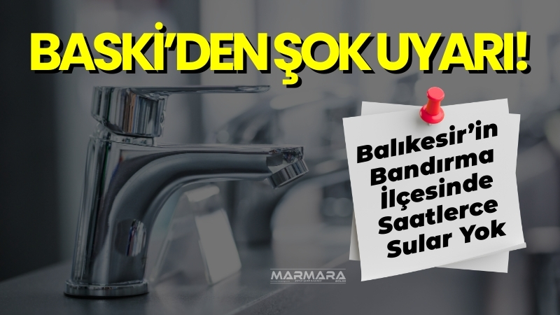Balıkesir Su ve Kanalizasyon İdaresi (BASKİ), 31 Ağustos Pazar günü