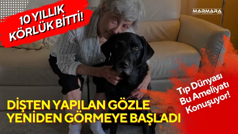 On yıldır görme yetisini tamamen kaybeden 75 yaşındaki kadın, kendi