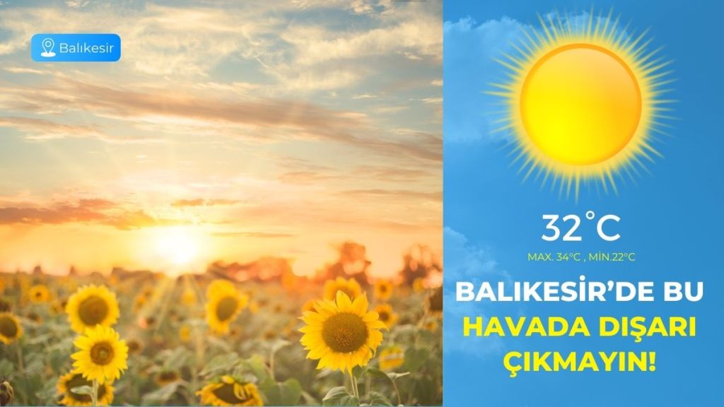 Balıkesir'de 19 Ağustos Salı günü hava nasıl olacak? Meteoroloji Genel