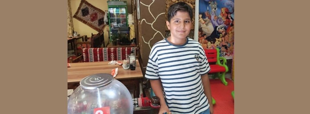 Mersin'de bir döner salonunda çalışan 12 yaşındaki Eyüp Can Güner’in