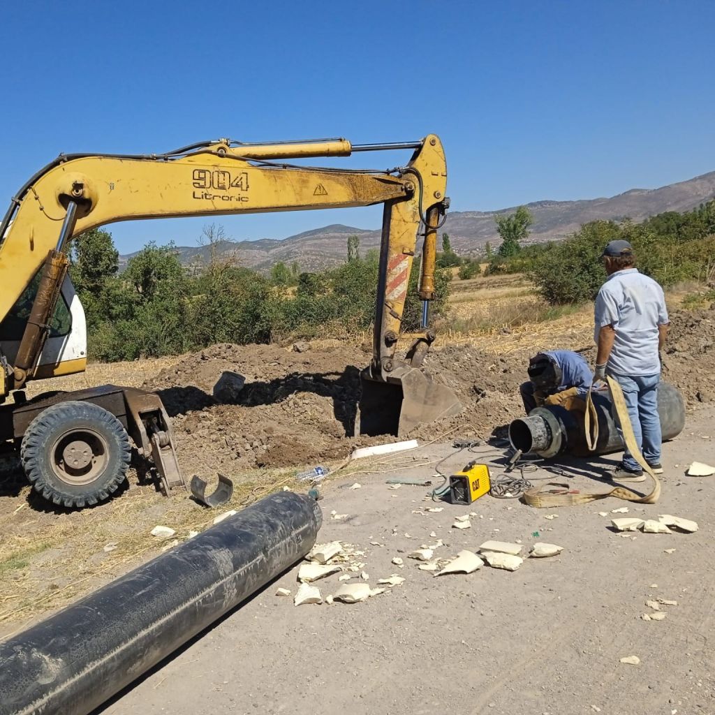 Hisarköy’de termal hat bakım ve onarım çalışmaları hız kesmeden devam