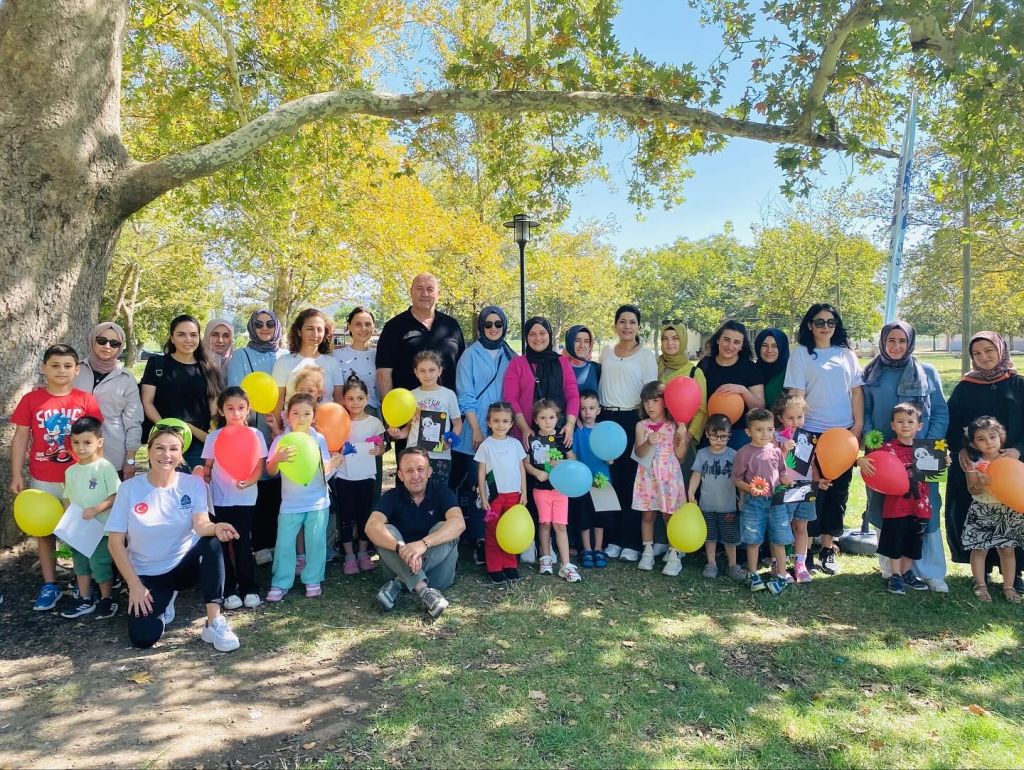 Bigadiç Belediyesi’nin “Anne Çocuk Spor Yapıyor” projesi kapsamında düzenlenen yaz