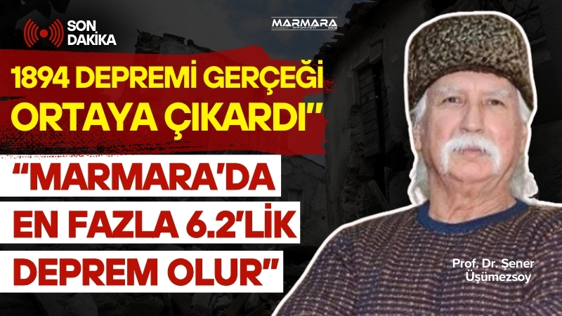 İstanbul’u yıkacağı söylenen Adalar fayı için “ölü fay” ifadesini kullanan