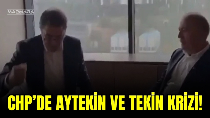  CHP İstanbul İl Başkanlığı’nda tansiyon yükseldi. Ensar Aytekin’in masaya yumruğunu