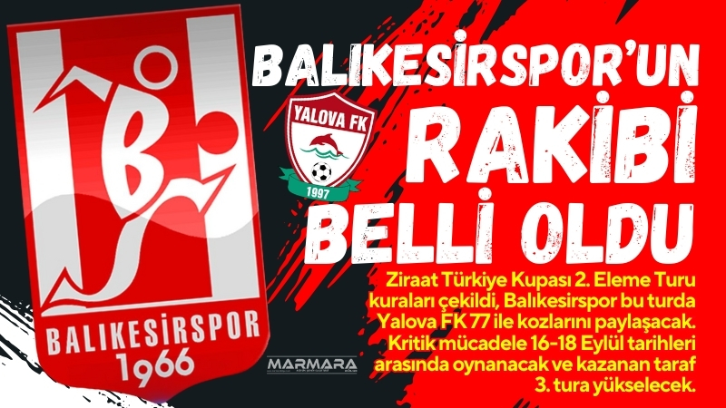 Ziraat Türkiye Kupası 2. Eleme Turu kuraları çekildi, Balıkesirspor bu