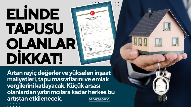Gayrimenkul sahipleri için yeni yıl büyük mali yükler getiriyor. Tapu