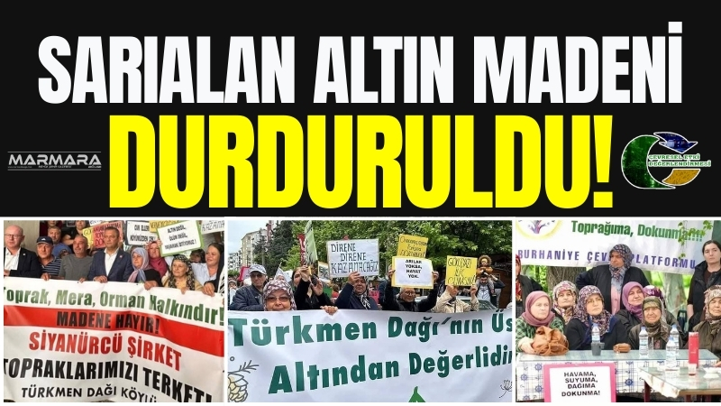 Balıkesir’de CVK Madencilik’in Sarıalan Altın Madeni için yaptığı ikinci ÇED