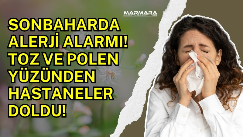 Sonbaharın gelmesiyle birlikte polen ve toz kaynaklı alerji şikayetleri artış