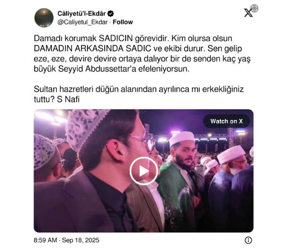 Menzil Şeyhinin Torununun Düğününde Olaylı Kavga! Ekran Alintisi 2 - Marmara Bölge Gazetesi