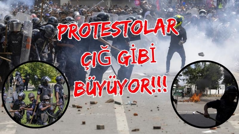 Nepal’in başkenti Katmandu’da sosyal medya yasağına karşı düzenlenen protestolarda bilanço