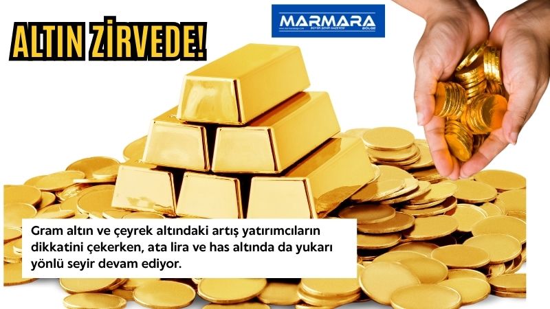 Altın fiyatları 13 Eylül 2025 Cumartesi gününe yükseliş eğilimiyle giriş