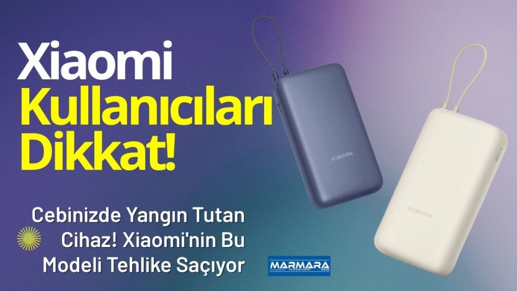 Xiaomi’nin Türkiye’de de satışta olan 33W entegre kablolu powerbank modeli