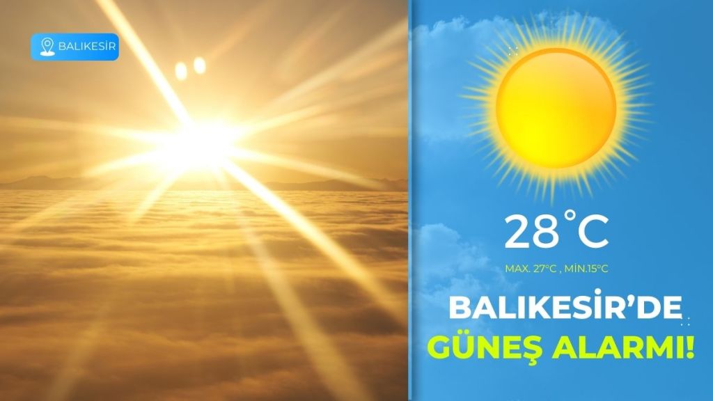 Balıkesir'de 15 Eylül Pazartesi günü hava nasıl olacak? Meteoroloji Genel