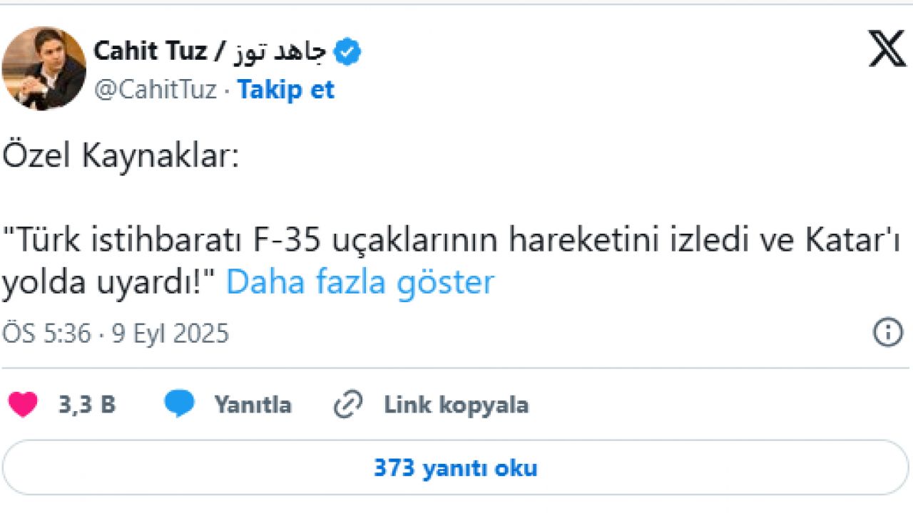 israilin katari vurmasinin ardindan sok eden turkiye detayi f 35ler sizi vuracak f6cc72 - Marmara Bölge Gazetesi