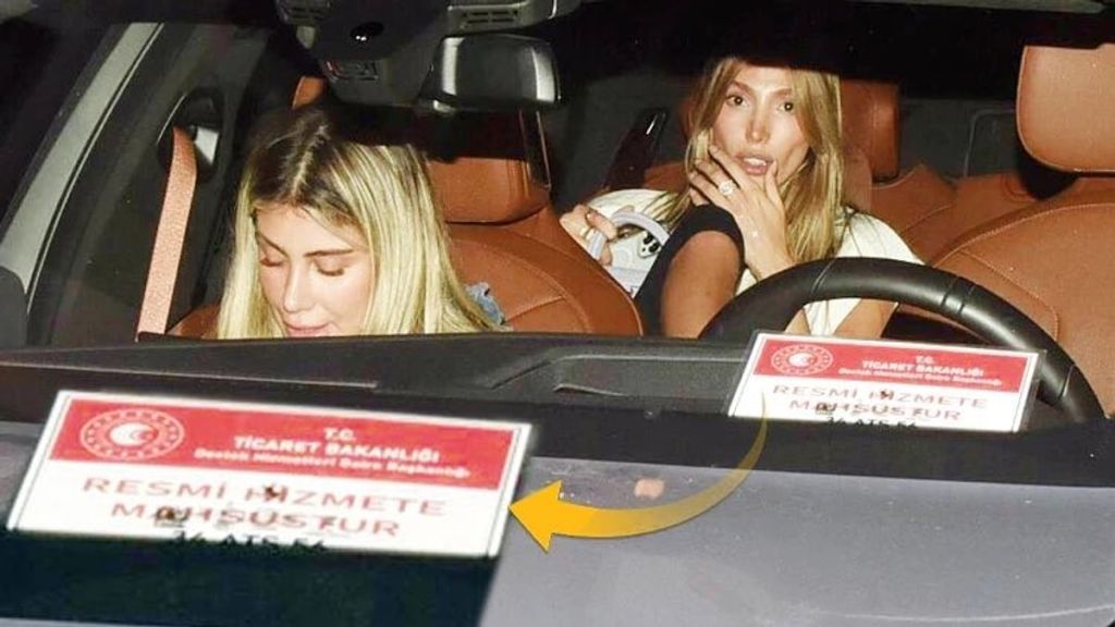 Şevval Şahin, sevgilisi Burak Ateş’in tahsis ettiği ve camında “Resmi