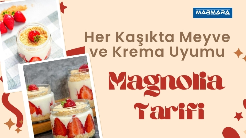 Kremasıyla damaklarda iz bırakan Magnolia, meyve ve bisküvi katmanlarıyla hem