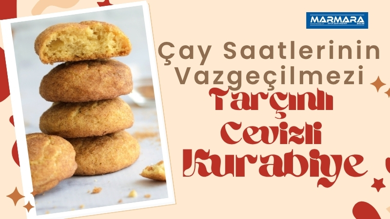 Tarçın ve cevizin mükemmel uyumuyla hazırlanan bu kurabiye tarifi, hem