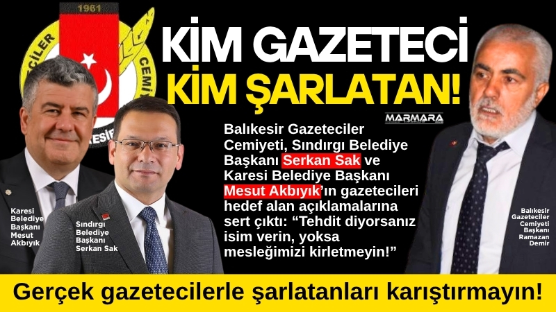 Balıkesir Gazeteciler Cemiyeti, Sındırgı Belediye Başkanı Serkan Sak ve Karesi