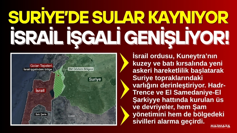 Suriye’nin güneybatısındaki Kuneytra ilinde tansiyon yeniden yükseldi. İsrail ordusu, bölgedeki